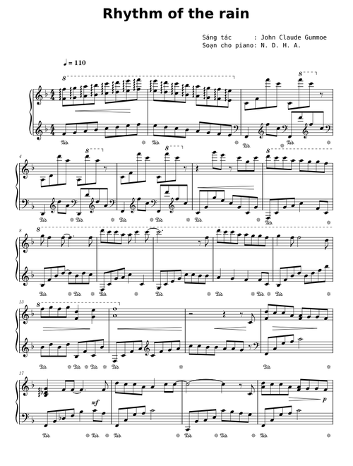 Rhythm of the rain - John Claude Gummoe