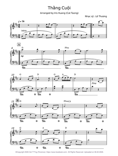 Thằng cuội - D major