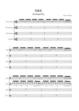 Free D&K Drumline Cadence by Drumline movie sheet music | Download PDF or  print on Musescore.com