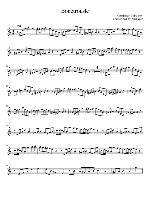 Bonetrousle - Toby Fox Undertale (Alto Saxaphone)