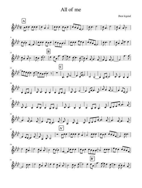All of me Violin