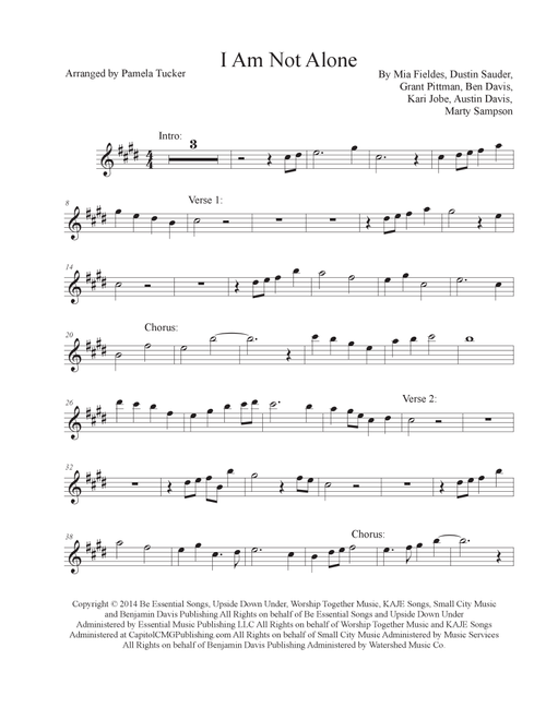 I Am Not Alone (Arr. Pamela Tucker) - Kari Jobe (Flute Solo)