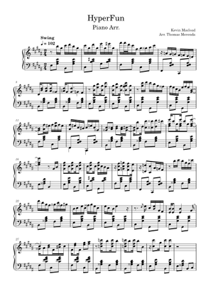 Kevin Macleod - Hyperfun (by Symphoniac) Sheet Music for Piano (Alto ...