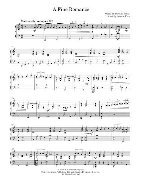 A Fine Romance - Jerome Kern (Solo)