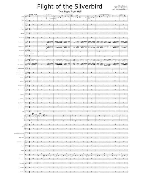 Flight of the Silverbird for Wind Orchestra (with Musescore 4 sounds!)