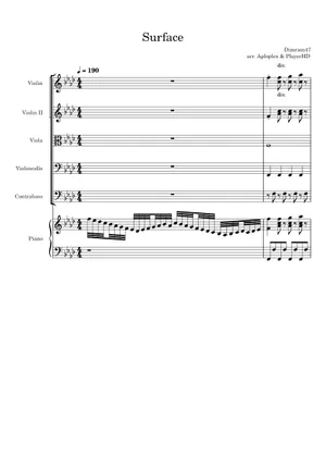 Dimrain Surface Surface - Dimrain47 Sheet Music with Chords for Piano (Solo ...