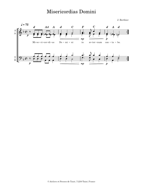 Misericordias Domini – Taizé