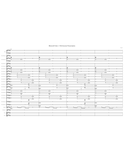 Minecraft Calm 1 (C418) - Full Accurate Transcription
