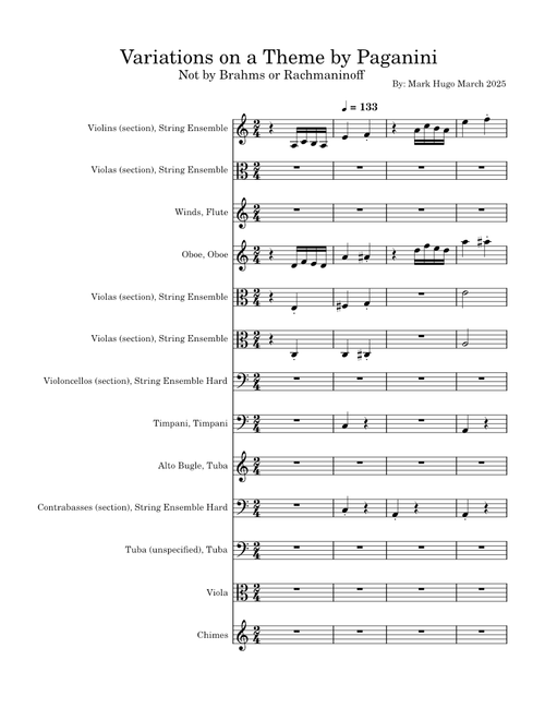 Marks Variationona Theme By Paganini