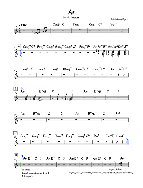As – Stevie Wonder