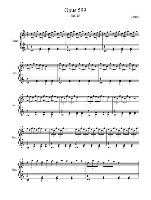 Czerny op. 599 no. 15
