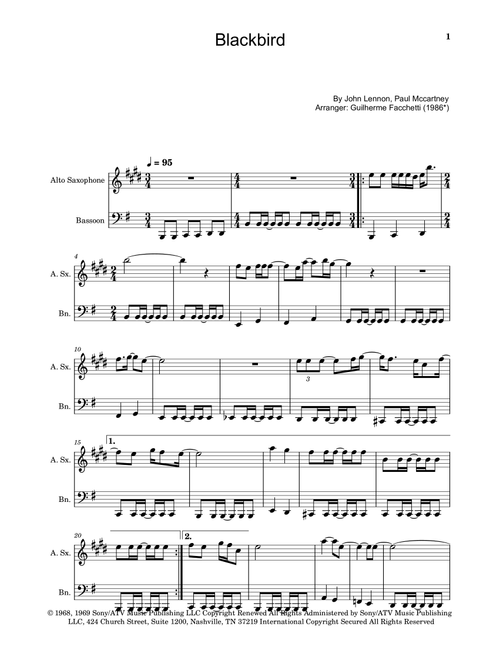 Blackbird (Arr. Guilherme Facchetti) - The Beatles (Instrumental Duet)