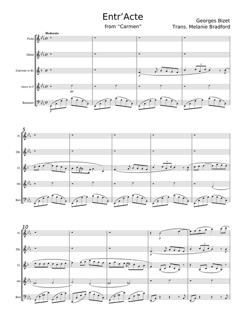 Entr'acte from Carmen - Georges Bizet