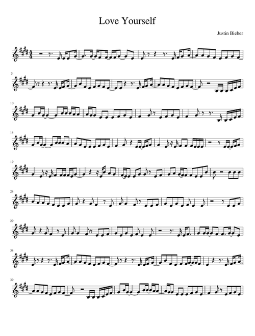 Love Yourself - Justin Bieber (VIOLIN SOLO)