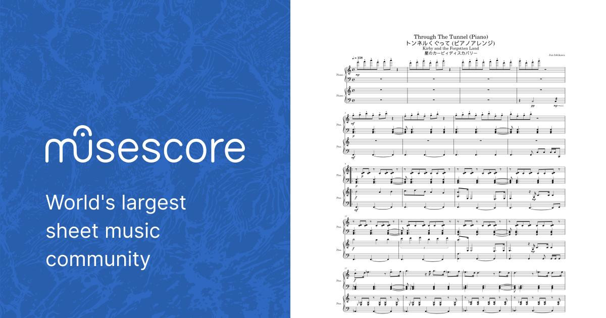 Through the Tunnel – Jun Ishikawa (Piano) Sheet music for