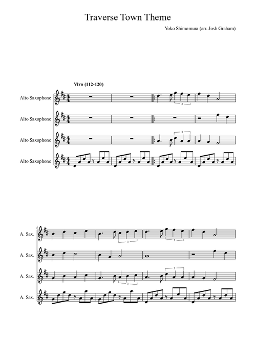 Traverse Town Alto Saxophone Quartet