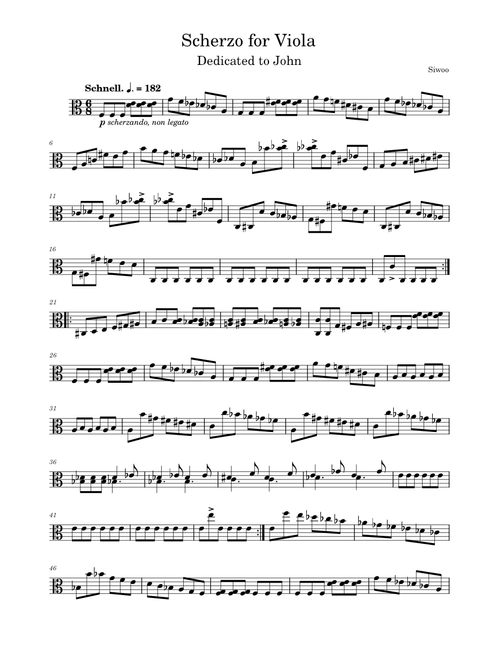 Scherzo for Viola