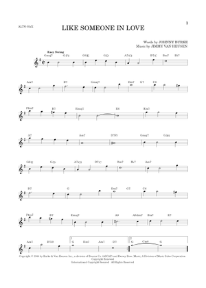 Like Someone In Love - Bill Evans Sheet Music with Chords for