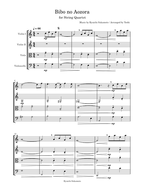 Bibo no aozora – Ryuichi Sakamoto