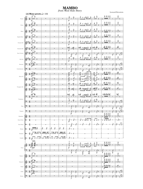 Leonard Bernstein - Mambo from West Side Story