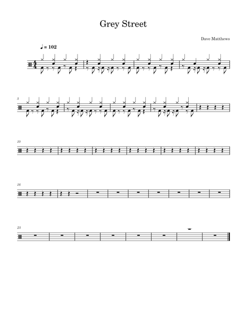 Grey street – Dave Matthews Band
