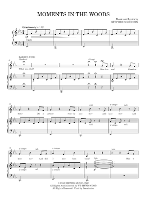 Prologue (Into the Woods) - Stephen Sondheim Sheet Music for Piano ...
