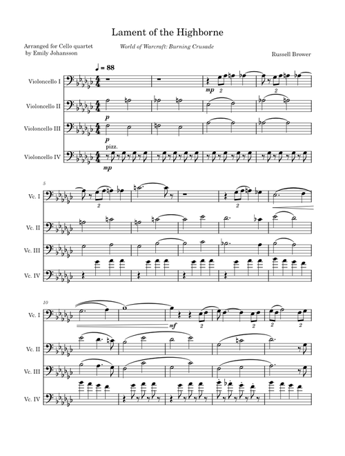 Lament of the Highborne - Russell Brower