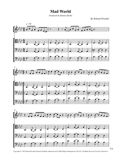 Mad World (Arr. Wesley S. SIlva) - Adam Lambert (String Quartet)