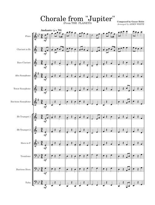 Chorale From Jupiter -- Gustav Holst