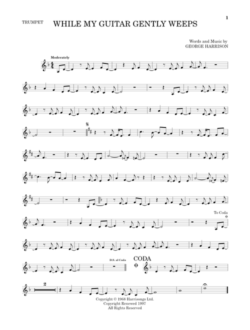 While My Guitar Gently Weeps - The Beatles (Trumpet Solo)