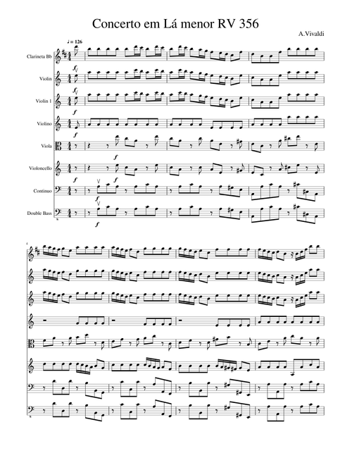 Vivaldi - Violin Concerto in A Minor RV356