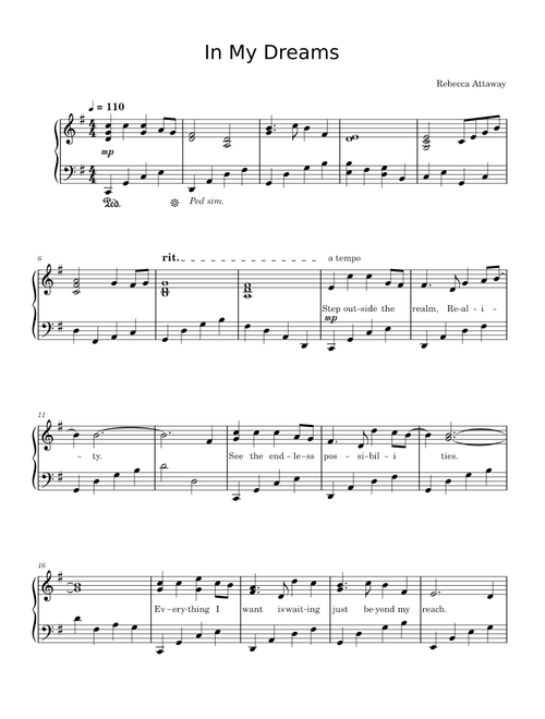 In My Dreams (with lyrics)
