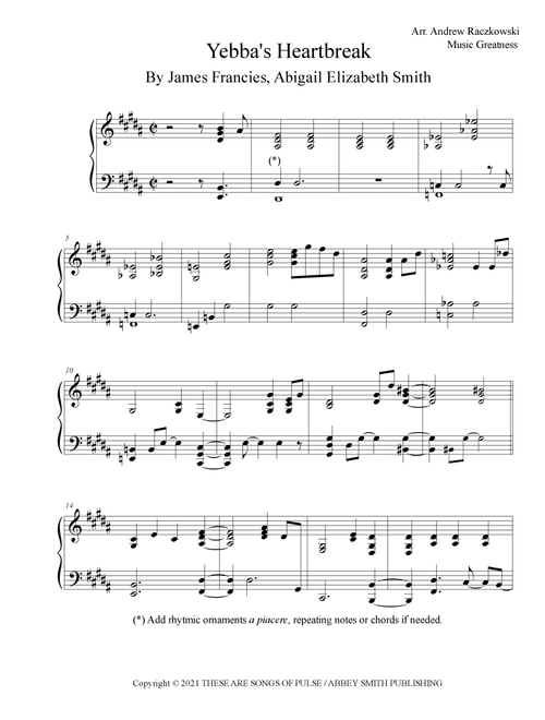 Yebba's Heartbreak (Arr. Music Greatness) - Drake Feat. Yebba (Piano Solo)