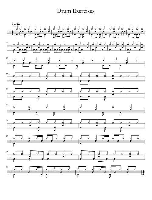 Drumming Combination Exercises