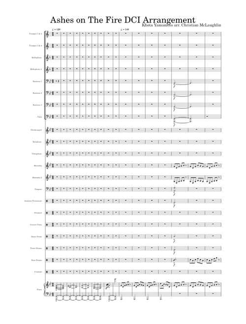 Ashes on The Fire DCI Arrangement