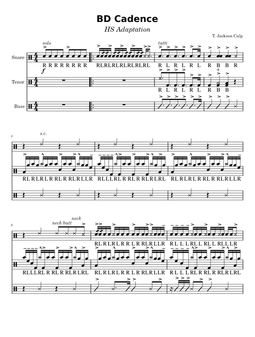 BD Drumline Cadence – mgory2000