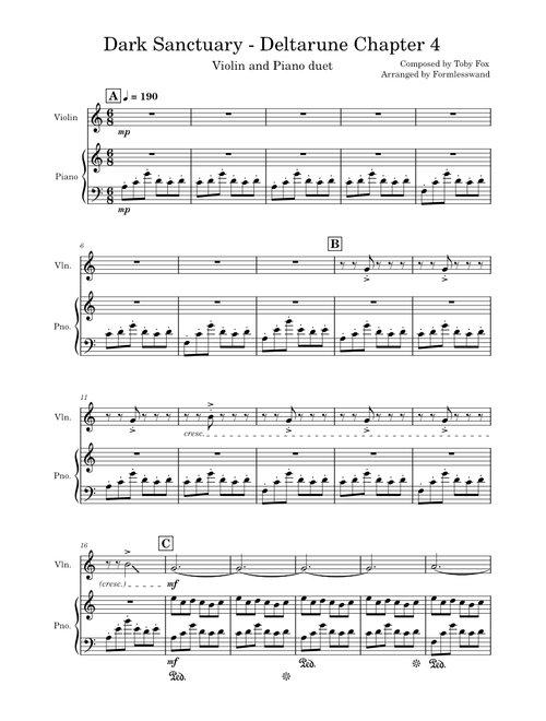 Dark Sanctuary - Deltarune Chapter 4