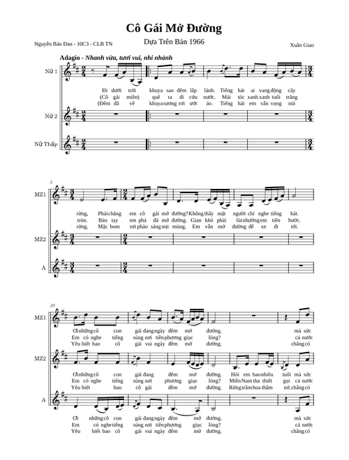 Cô Gái Mở Đường (3 Bè Nữ)