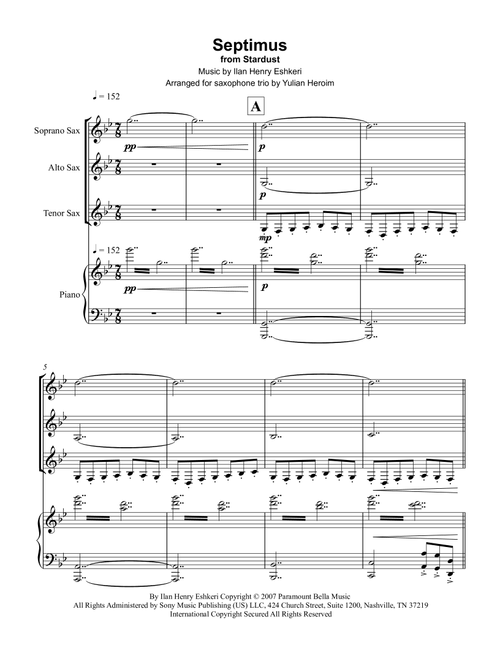 Septimus (Arr. Yulian Heroim) - Ilan Henry Eshkeri (Woodwind Ensemble)