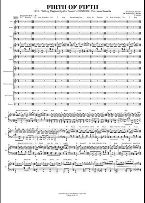 Play Official version of Firth of fifth Sheet Music by Genesis