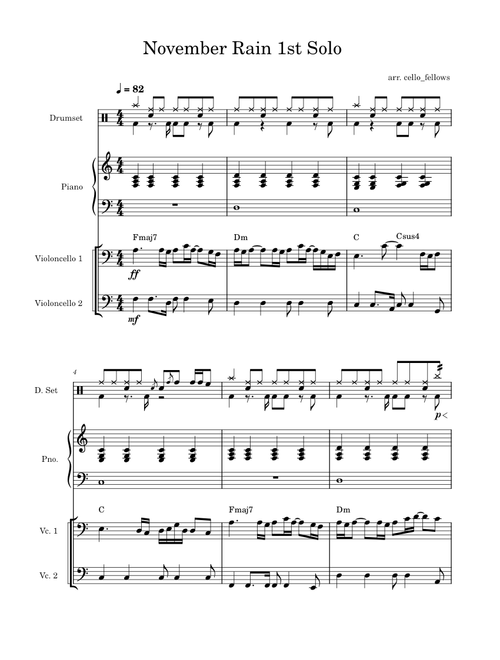 November rain – Guns N' Roses 1st Solo