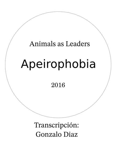 Apeirophobia – Animals as Leaders Apeirophobia - Animals As Leaders