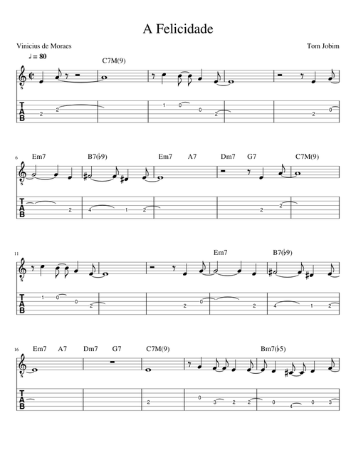 Tom Jobim - A Felicidade