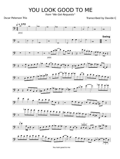 You Look Good to Me – Oscar Peterson Trio