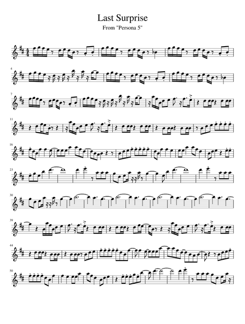 Last Surprise for Bb Clarinet