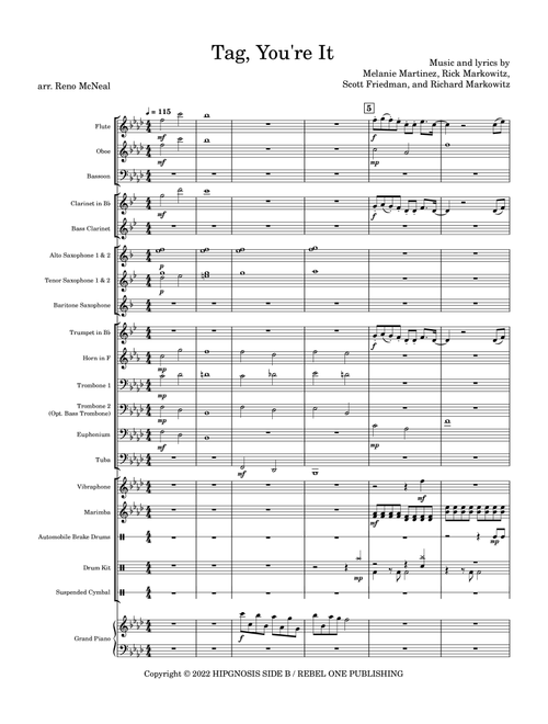 Tag, You're It (Arr. Reno McNeal) - Melanie Martinez (Concert Band)