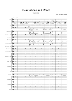 Incantation and Dance Sheet Music for Trombone, Cornet, Euphonium