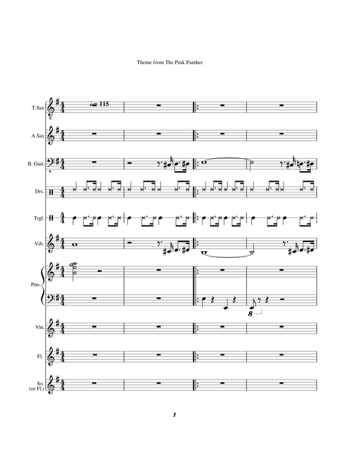 The Pink Panther Theme - Henry Mancini