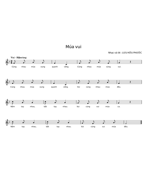 Múa vui - Lưu Hữu Phước