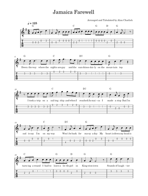Jamaica farewell – Harry Belafonte